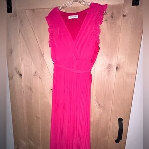 TAYLOR Women's Berry Red Midi dress